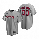 Boston Red Sox Customized Nike Gray Stitched MLB Cool Base Road Jersey,baseball caps,new era cap wholesale,wholesale hats